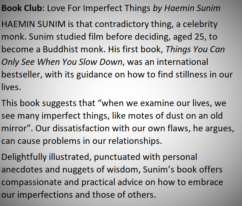 Love For Imperfect Things