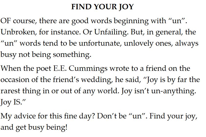 Find Your Joy